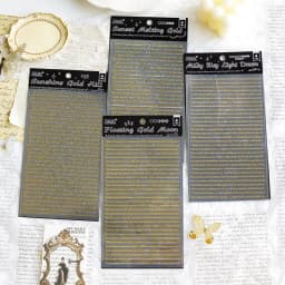 4pcs Kawaii Stationery Stickers Floating light gilding DIY Craft Scrapbooking Album Junk Journal Happy Planner Diary