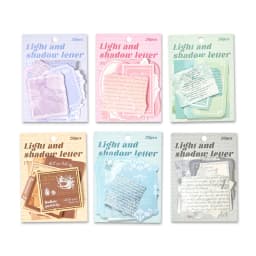 20pcs/lot Kawaii Stationery Stickers Light and Shadow Letter Scrapbooking Album Junk Journal Happy Planner Diary Stickers