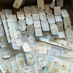 20pcs/1lot Kawaii Scrapbook Stickers tea party Junk Journal Gold Planner Stationery Decorative
