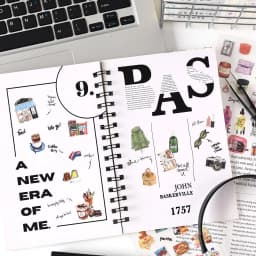 6pcs/1lot Kawaii Scrapbook Stickers Life building Journal Junk Journal Planner Stationery Sticker Planner Decorative
