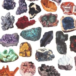 Vintage Ore Stickers Crystal Gem Washi Paper Stickers Decorative Diary Stickers Scrapbooking For Children Stationery