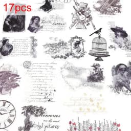 Vintage Ore Stickers Crystal Gem Washi Paper Stickers Decorative Diary Stickers Scrapbooking For Children Stationery