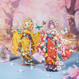 5pcs/1pack Kawaii Stationery Stickers Sakura maiden Diary Planner Decorative Mobile Stickers Scrapbooking Craft Stickers