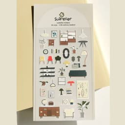 Korean Import Brand Suatelier House Furnishings Paper Stickers Cute Scrapbooking Diy Journaling Diary Stationery Sticker Decor