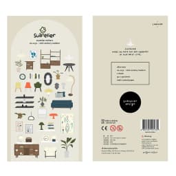 Korean Import Brand Suatelier House Furnishings Paper Stickers Cute Scrapbooking Diy Journaling Diary Stationery Sticker Decor