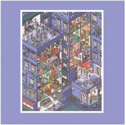 Kawaii 3D Small Town Life Miniature Scene Stickers DIY Scrapbooking Stacking Paste Game Stickers Children's Festival Gifts