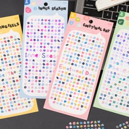 Mr Paper 8-piece Emotional Seasons Little Nose Gag Stickers Planner Supplies DIY Scrapbooking Journal Calendar Photo Frame Album