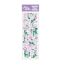Cute Korean Style Flower Hologram Stickers - Kawaii Sticker for KPOP Toploader deco Scrapbooking Memopad Decoration