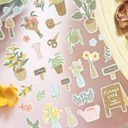 Korean Import Suatelier Fresh Flower Bouquet Paper Stickers Scrapbooking Diy Journal Stationery Sticker Deco Aesthetic School