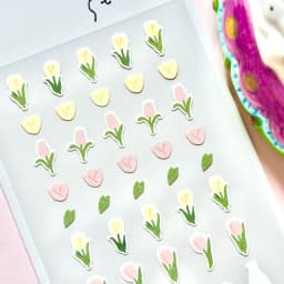 Korean Import Suatelier Mini Flowers and Plants Paper Stickers Scrapbooking Diy Journal Cute Deco Kawaii Stationery Sticker 126