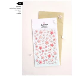 Korean Import Suatelier Brand Sonia Gold Foil Sakura DIY Scrapbooking Diary Stationery Stickers Supplies
