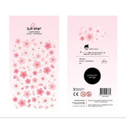 Korean Import Suatelier Brand Sonia Gold Foil Sakura DIY Scrapbooking Diary Stationery Stickers Supplies