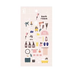 Korean BONITO Bear's Bath Room Paper Stickers Scrapbooking Diy Journal Diary Stationery Sticker Cute Decor School Gift