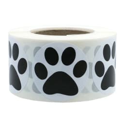 500Pcs Round Dog Paw Print Thank You Label Stickers Used for Shipping and Mailing Box Seal Labels Decorative Gifts Stickers