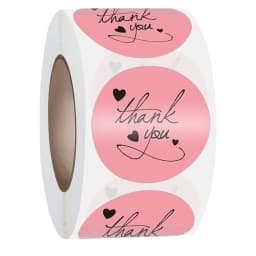 500Pcs Round Dog Paw Print Thank You Label Stickers Used for Shipping and Mailing Box Seal Labels Decorative Gifts Stickers