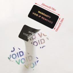 100Pcs Warranty Protection Sticker Security Seal Brittle Paper Tamper Proof Warranty Void Label Stickers Adhesive Label Guanante