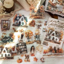30pcs/1lot Kawaii Scrapbook Sticker A Poem Written for Autumn Journaling Scrapbooking Supplies Planner Decorative Stationery