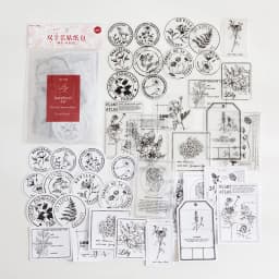 40pcs Kawaii Stationery Stickers Four Seasons Secret Realm Series Junk Journal Diary Planner Decorative Mobile Sticker