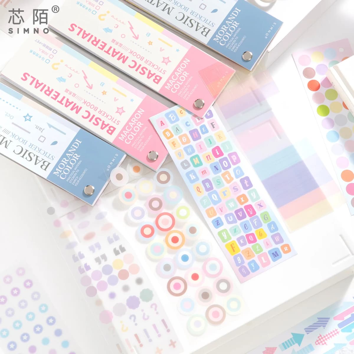 30pcs/lot Kawaii Stationery Stickers Color Card Fundamentals Diary Planner Decorative Sticker Scrapbooking Journal DIY Craft