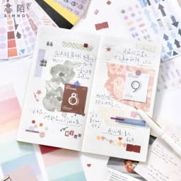 30pcs/lot Kawaii Stationery Stickers Color Card Fundamentals Diary Planner Decorative Sticker Scrapbooking Journal DIY Craft