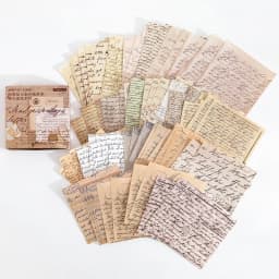 100pcs/lot Memo Pads Material Paper Vintage Fingertip Junk Journal Scrapbooking Cards Retro Background Decoration Paper