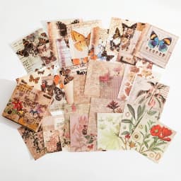 100pcs/lot Memo Pads Material Paper Vintage Fingertip Junk Journal Scrapbooking Cards Retro Background Decoration Paper