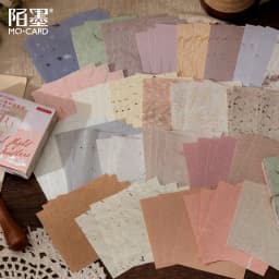 100pcs/lot Memo Pads Material Paper Vintage Fingertip Junk Journal Scrapbooking Cards Retro Background Decoration Paper