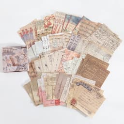 100pcs/lot Memo Pads Material Paper Vintage Fingertip Junk Journal Scrapbooking Cards Retro Background Decoration Paper
