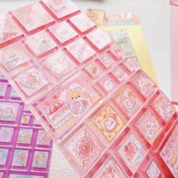 NEKONI Creative Square Mini Drop Block Seal 3D Stickers Scrapbooking DIY Journaling Stationery Diary Cute Stickers School Supply