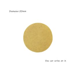 100PCS/Lot New Vintage Blank Round Kraft seal Sticker for Handmade Products 35mm Round Gift sealing sticker DIY note label