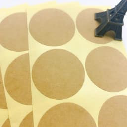 100PCS/Lot New Vintage Blank Round Kraft seal Sticker for Handmade Products 35mm Round Gift sealing sticker DIY note label