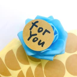 100PCS/Lot New Vintage Blank Round Kraft seal Sticker for Handmade Products 35mm Round Gift sealing sticker DIY note label