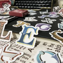52 Pcs Washi Tape Stickers Set Vintage English Alphabet Letter Journal Decorative DIY Adhesive for Scrapbooking And Diary