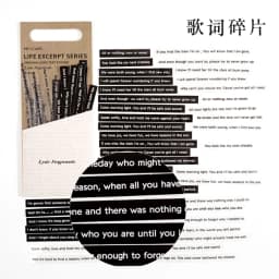 40pcs Warm Word Daily Moments Phrase Stationery Supplies Planner Stickers Bullet Journaling Deco Album DIY Stationery Stickers