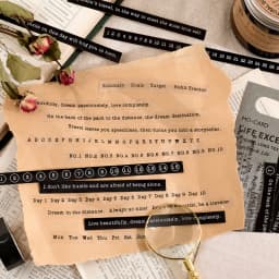 40pcs Warm Word Daily Moments Phrase Stationery Supplies Planner Stickers Bullet Journaling Deco Album DIY Stationery Stickers