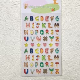 Korean Import BONITO Creative Alphabet Number Colorful Jelly 3D Stickers Scrapbooking Diy Journal Stationery Sticker School Gift