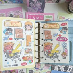Cute Sweet Cool Japanese Girl Sticker Korean Kawaii Cartoon Y2k Stickers Hand Account Diary Planner Scrapbook Decorative Sticker