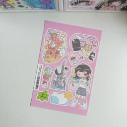 Cute Sweet Cool Japanese Girl Sticker Korean Kawaii Cartoon Y2k Stickers Hand Account Diary Planner Scrapbook Decorative Sticker