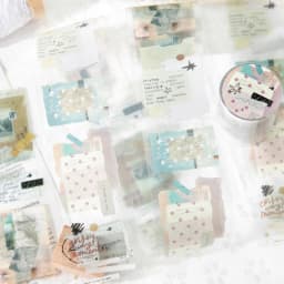 Journal GO 5x200cm Freedom is the Wilderness Retro Art Die Cut Tape Stickers Creative Journal Scrapbooking DIY Aesthetic Sticker