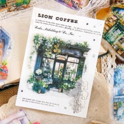 10Pcs There's A Flower Shop Series Decorative Sticker Vintage House Collage Scrapbooking Label Diy Diary Album Journal Planner