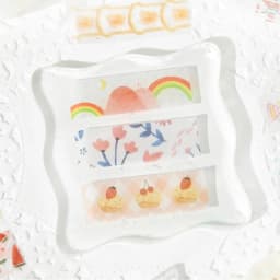 Journal GO 5x200cm INS Flower Sticker Tape for Collage Junk Journal Scrapbooking Decor Planner Card Album Handmade Masking Tape