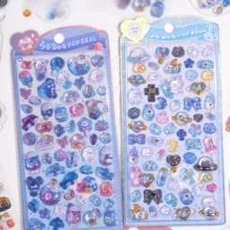 Japanese Style Mini Sweet Drop 3D Relief Stickers Scrapbooking DIY Journaling Stationery Diary Decor Cute Stickers School Supply