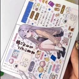 Japanese Retro Cute Girls' Weekly Series Decorative Stickers Book Scrapbooking Phone DIY Journal Collage Material Sticker Gift