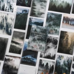 30 Pcs Kawaii Deep Forest Self-Adhesive Paper Stickers Set for Arts Crafts DIY Scrapbooking Diary & Album Planning