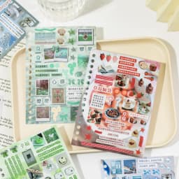 30sheets Kawaii Japanese Aesthetic Stationery Sticker Book Creative Decoration DIY Scrapbook Cute Diary Stickers