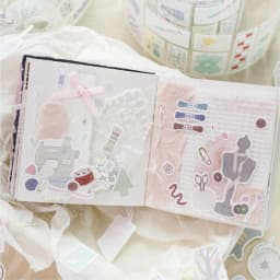 Journal GO 6x200cm Cute Scrapbooking Decorative Tape Stickers Greeting Card Journaling diy INS Style Masking Tape Stationery