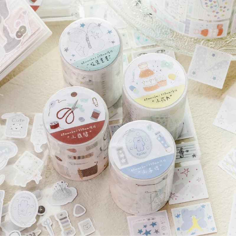 Journal GO 6x200cm Cute Scrapbooking Decorative Tape Stickers Greeting Card Journaling diy INS Style Masking Tape Stationery