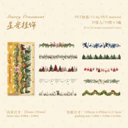 20pcs/1lot Kawaii Scrapbook Sticker Encountering Christmas Scrapbooking Supplies Planner Decorative Craft Stationery Sticker