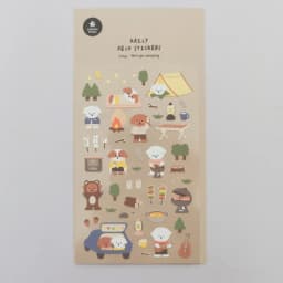 Korean Import Suatelier Go Camping Puppy Party Day Stickers Scrapbooking Diy Journal Dairy Cute Decor Stationery Sticker