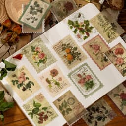 60pcs/lot Kawaii Stationery Stickers Retro mushroom Diary Planner Decorative Mobile Stickers Scrapbooking DIY Craft Stickers